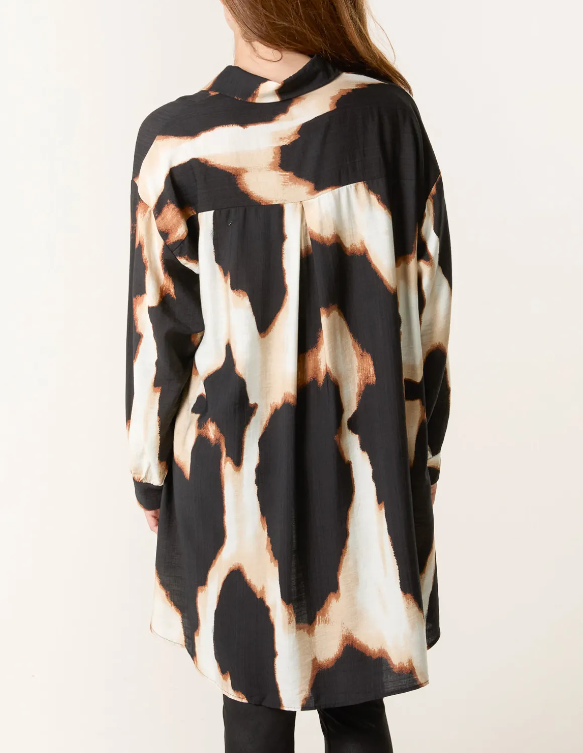 Abstract Cow-Print Shirt