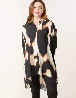Abstract Cow-Print Shirt