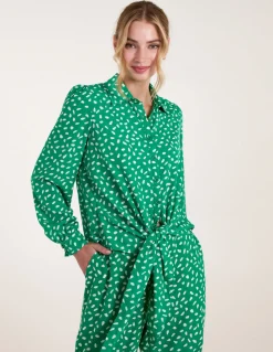 Abstract Polka Dot Oversized Shirt