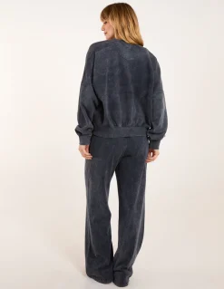 Acid Wash Bomber Jacket & Joggers Set