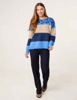 Animal Colour Block Jumper