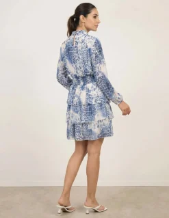 Animal Print Layered Dress