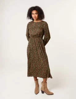 Animal Print Midi Dress
