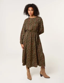 Animal Print Midi Dress