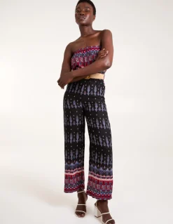 Aztec Woven Belted Bandeau Jumpsuit