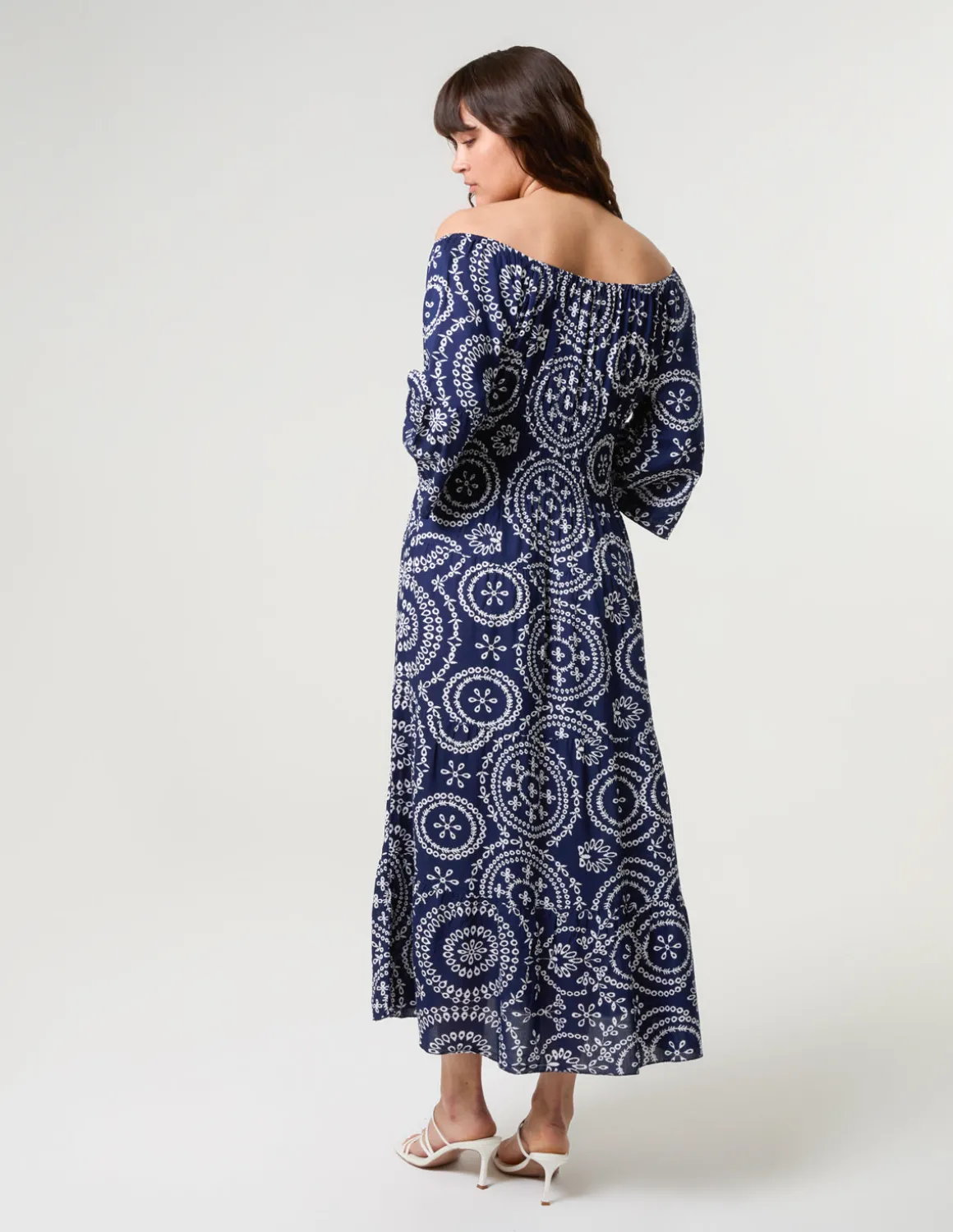 Bardot Coconut Button Maxi Dress