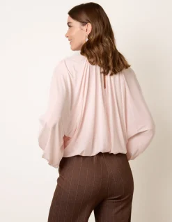 Batwing Puffball Blouse