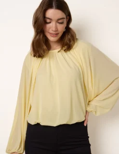 Batwing Puffball Blouse