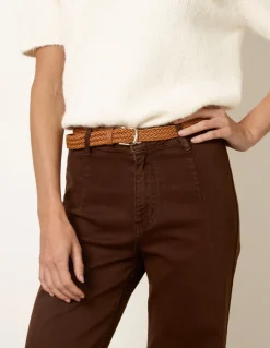 Belted Wide Leg Jeans