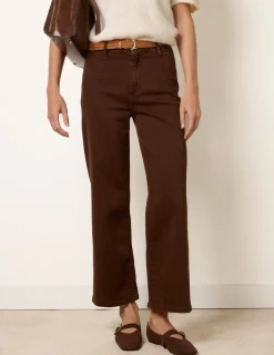 Belted Wide Leg Jeans