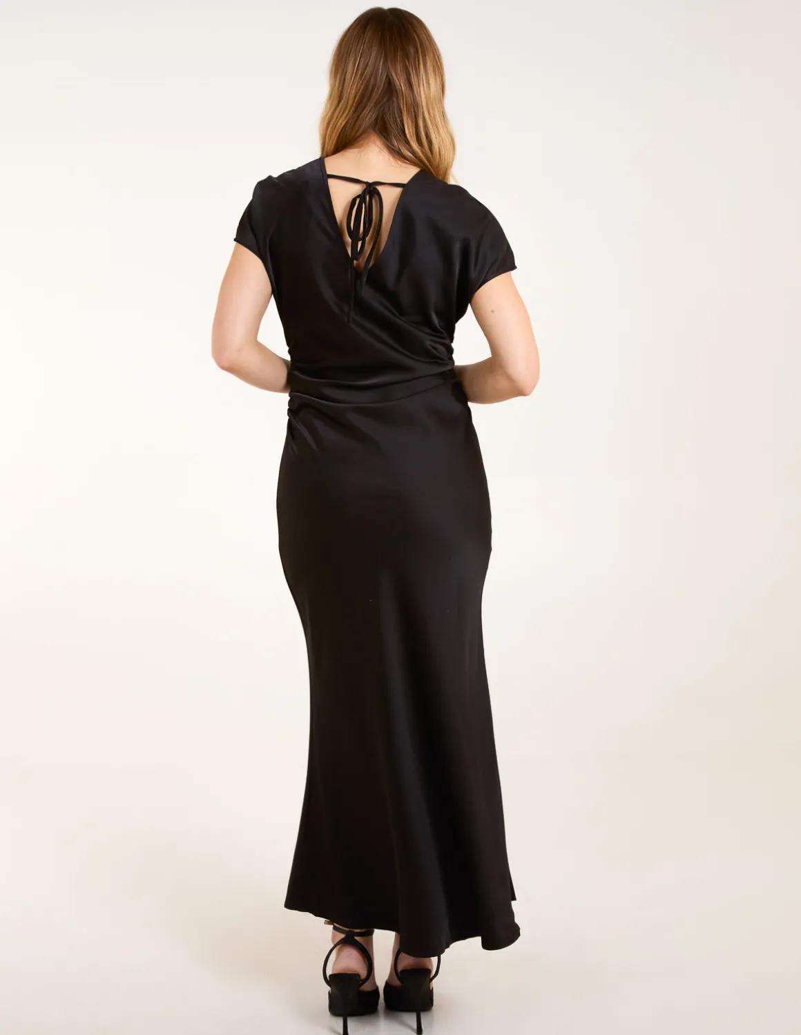 Bias Cut Batwing Slip Dress