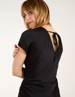 Bias Cut Batwing Slip Dress