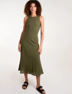 Bias Cut Midi Dress