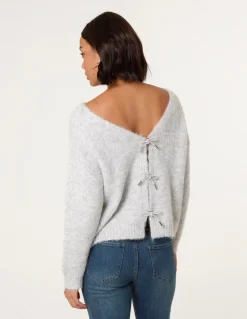 Bow Knit Cardigan
