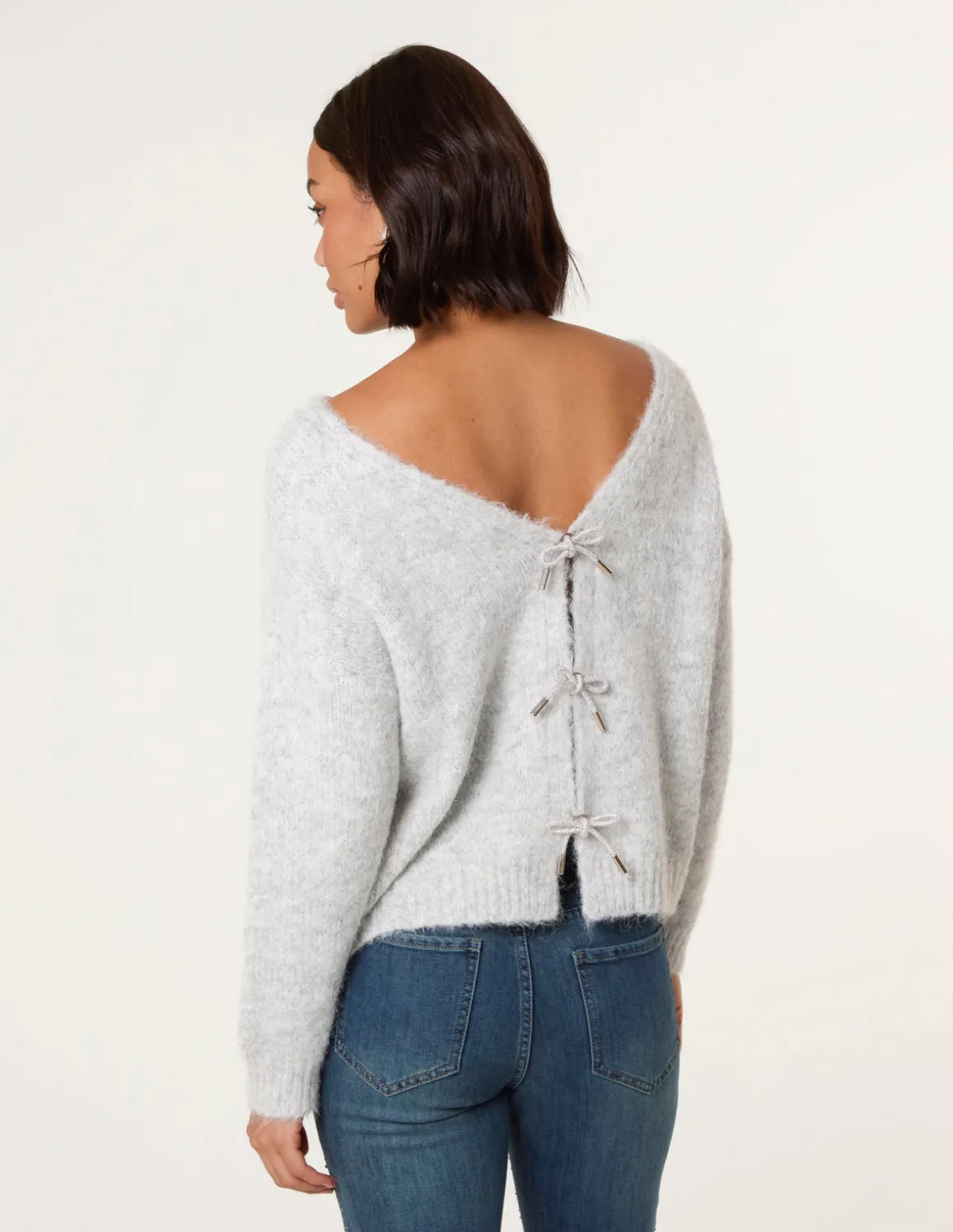 Bow Knit Cardigan