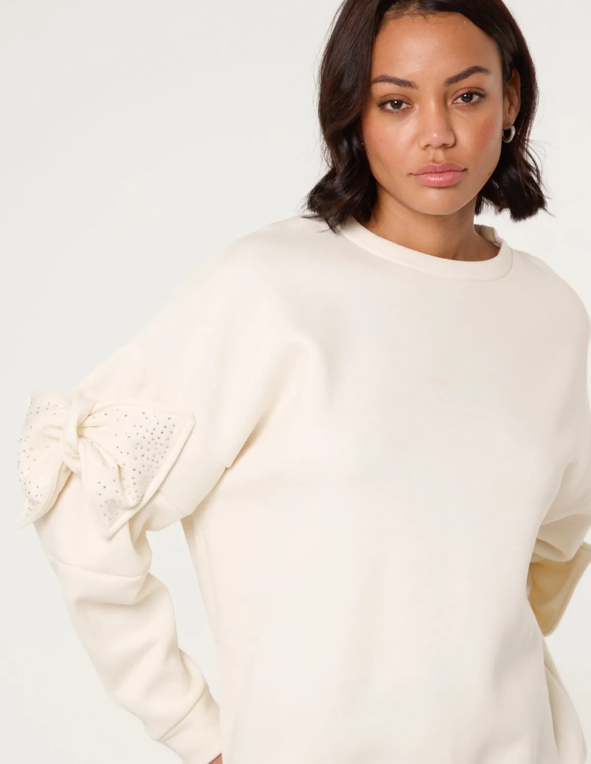 Bow Sleeve Sweatshirt