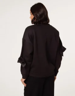 Bow Sleeve Sweatshirt