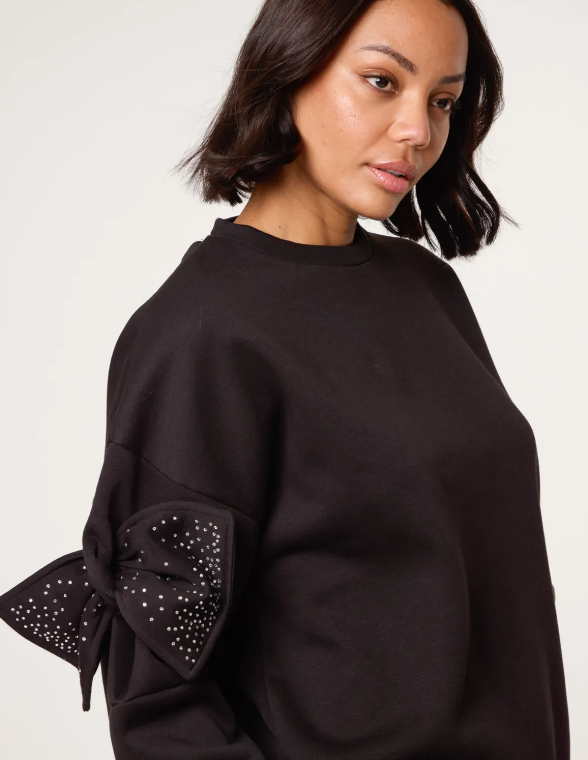 Bow Sleeve Sweatshirt