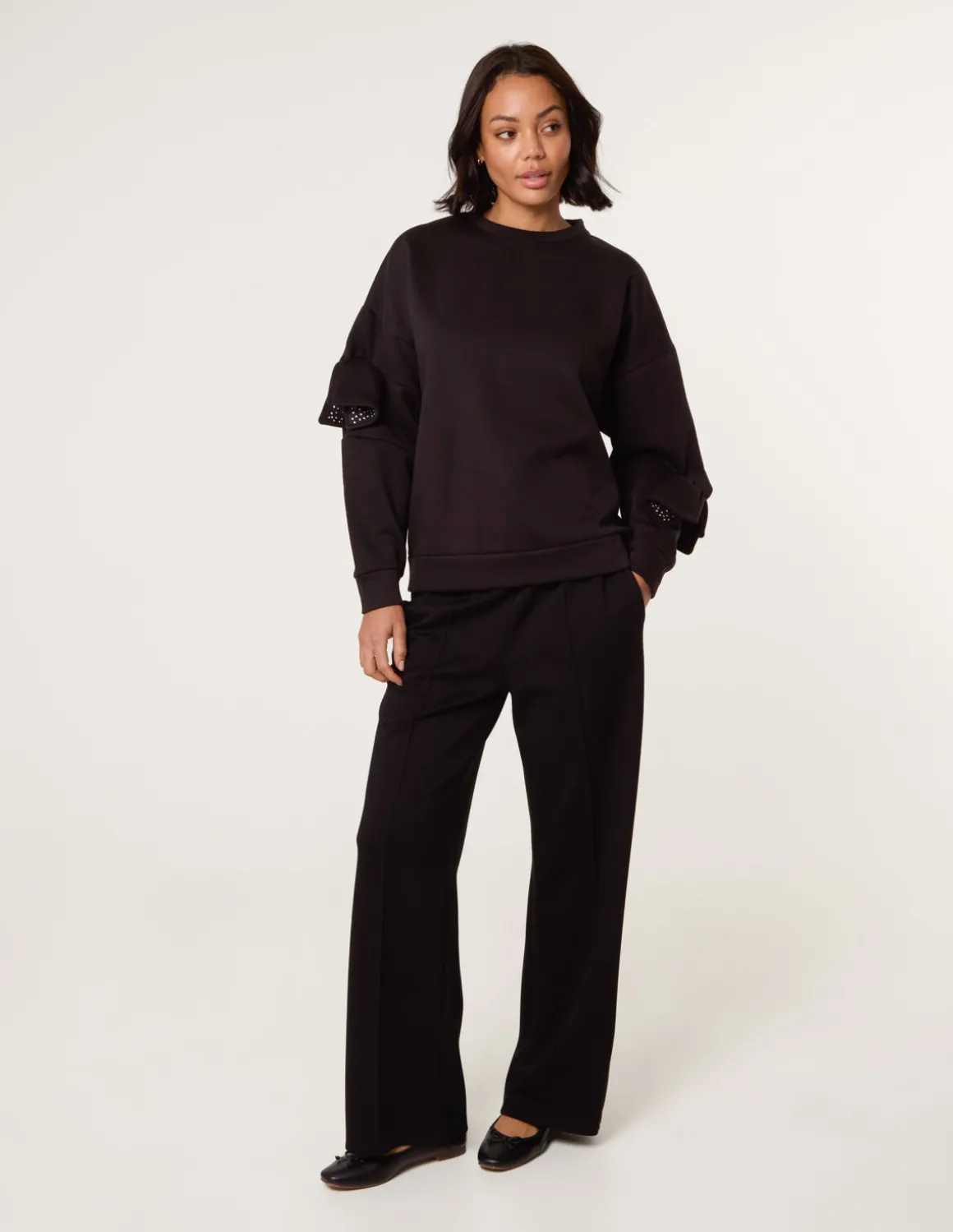 Bow Sleeve Sweatshirt