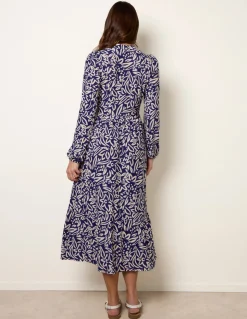 Button Front Collared Midi Dress