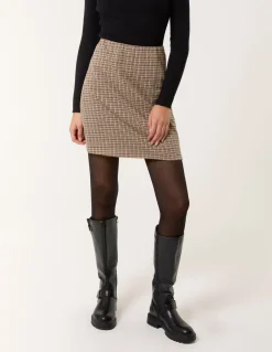 Check Mini Skirt