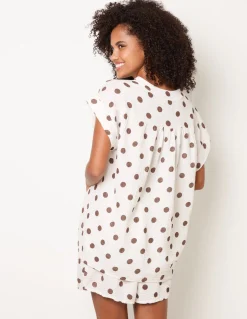 Cheesecloth Polka Dot Short Set
