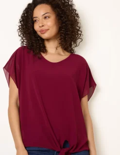 Chiffon Tie Knot Plain Top