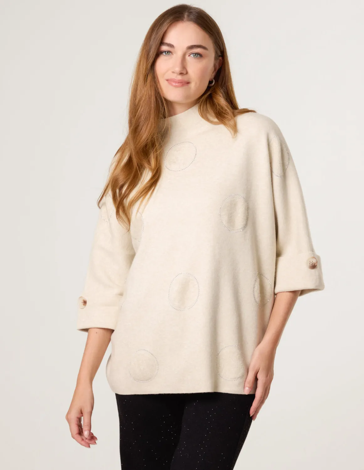Circle Rhinestone Jumper