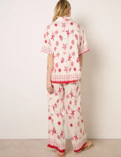 Co-Ord Set With Marine-Inspired Print