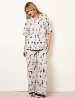 Co-Ord Set With Marine-Inspired Print