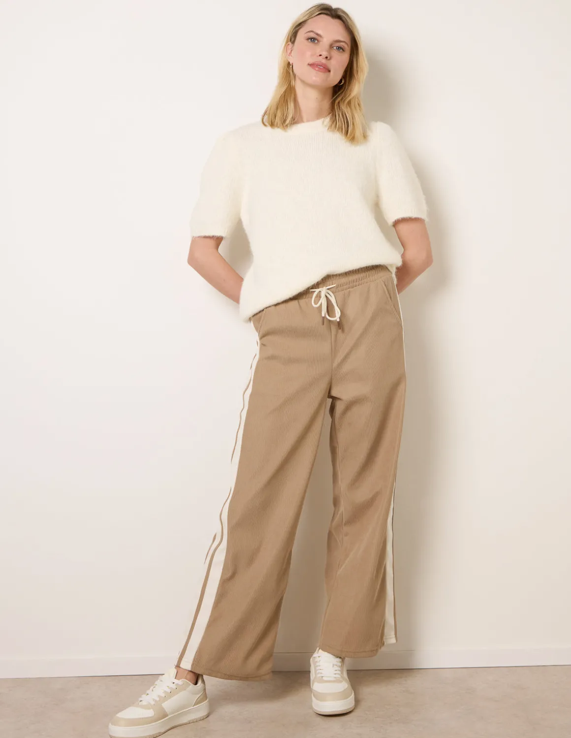 Corduroy Side Stripes Trousers