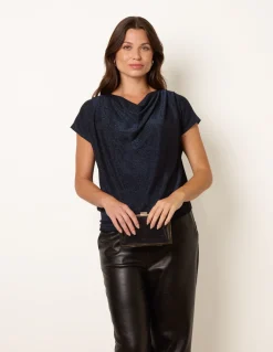Cowl Neck Draped Top