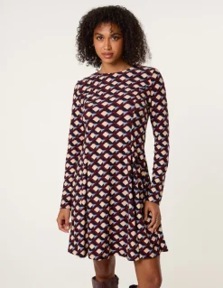 Crew Neck Mini Dress