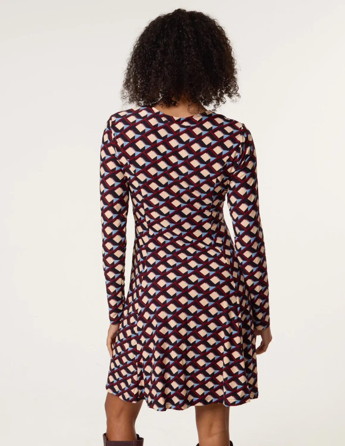 Crew Neck Mini Dress