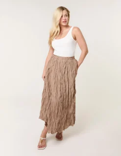 Crinkled Texture Skirt