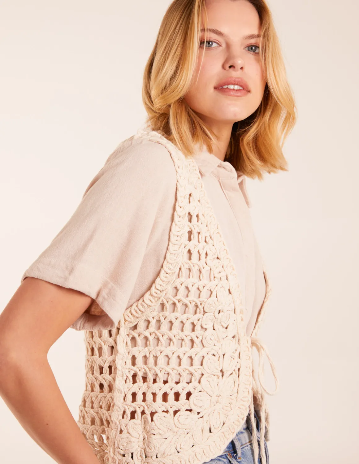 Crochet Sleeveless Cardigan