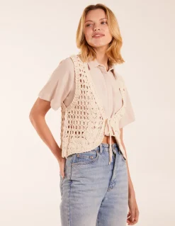 Crochet Sleeveless Cardigan