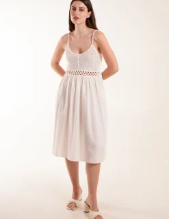 Crochet Strap Midi Cami Dress