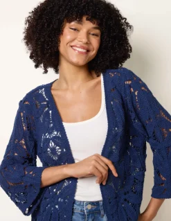 Crochet Tie Front Cardigan