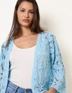 Crochet Tie Front Cardigan