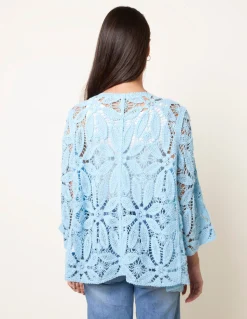 Crochet Tie Front Cardigan