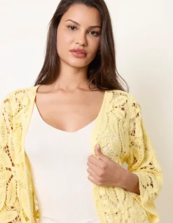 Crochet Tie Front Cardigan
