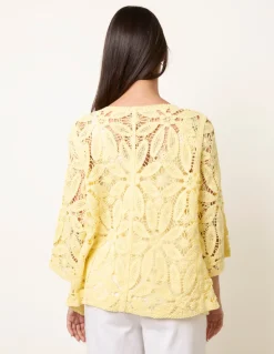 Crochet Tie Front Cardigan