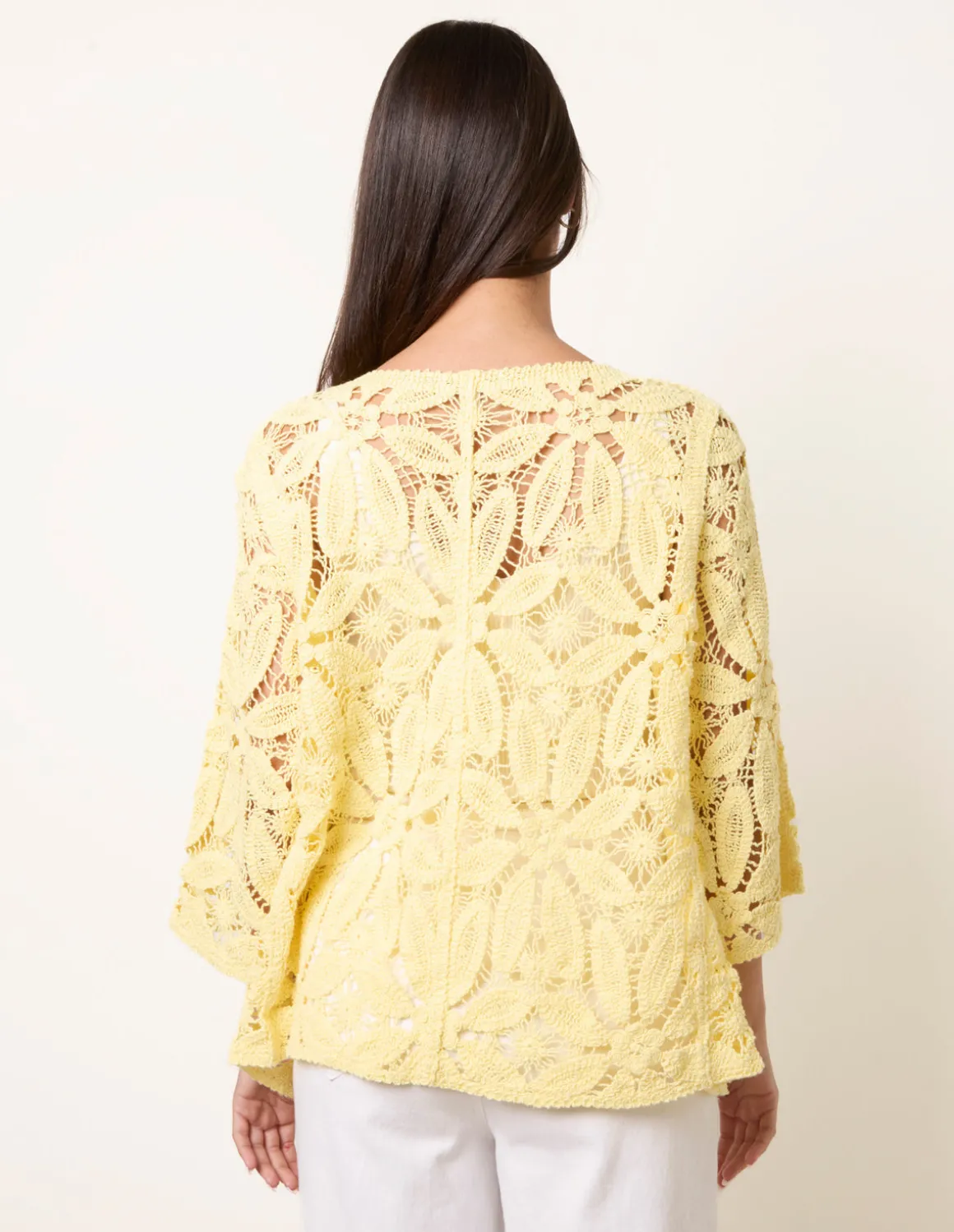 Crochet Tie Front Cardigan