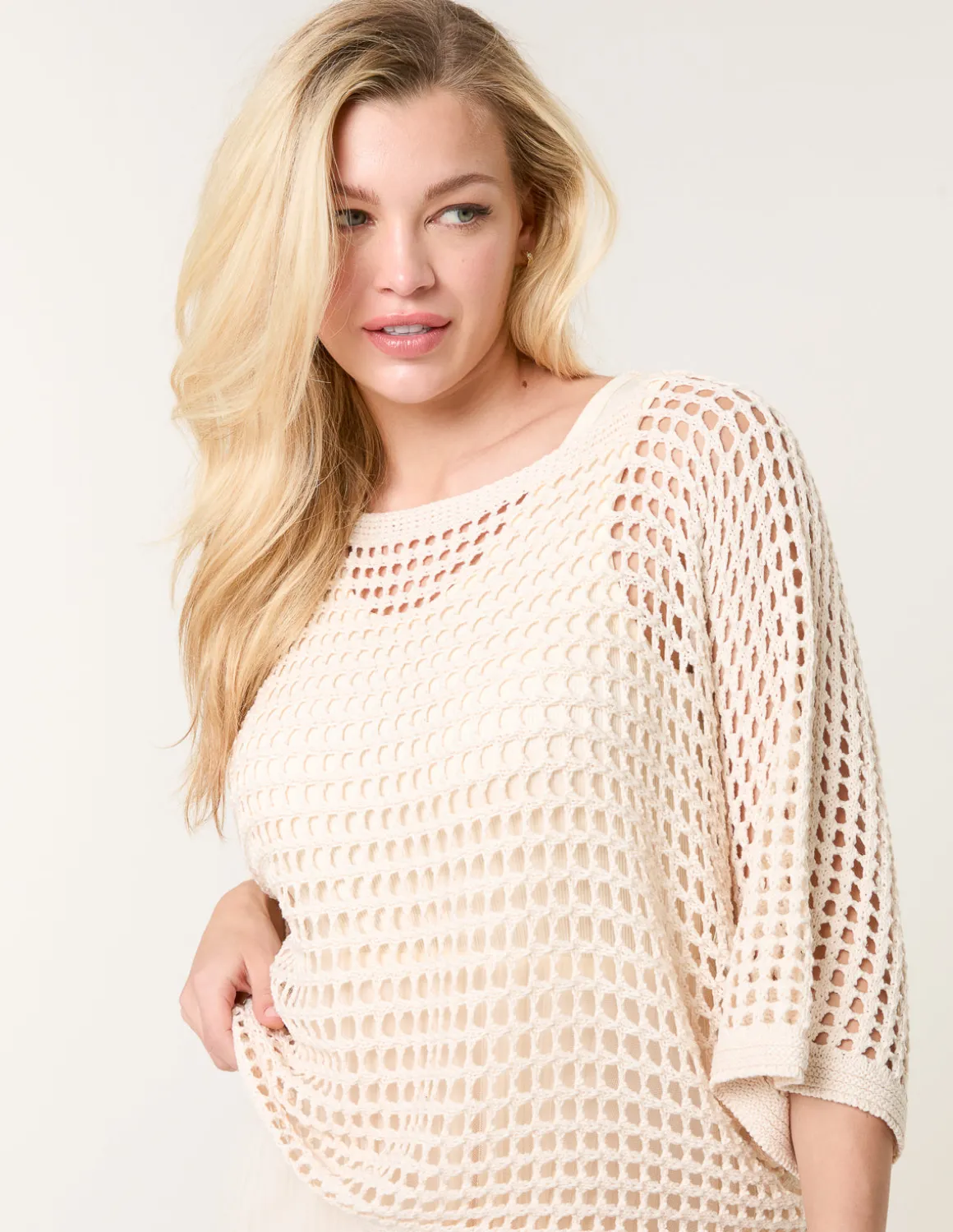 Crochet Top Pleat Dress
