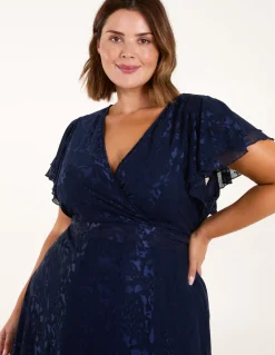 Curve Mesh Wrap Dress