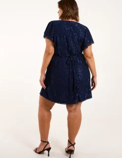 Curve Mesh Wrap Dress