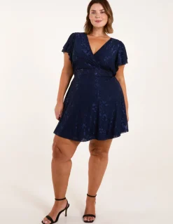 Curve Mesh Wrap Dress