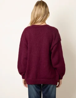 Daisy Large Flower Cardigan