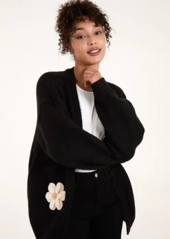 Daisy Large Flower Cardigan